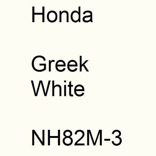 Honda, Greek White, NH82M-3.